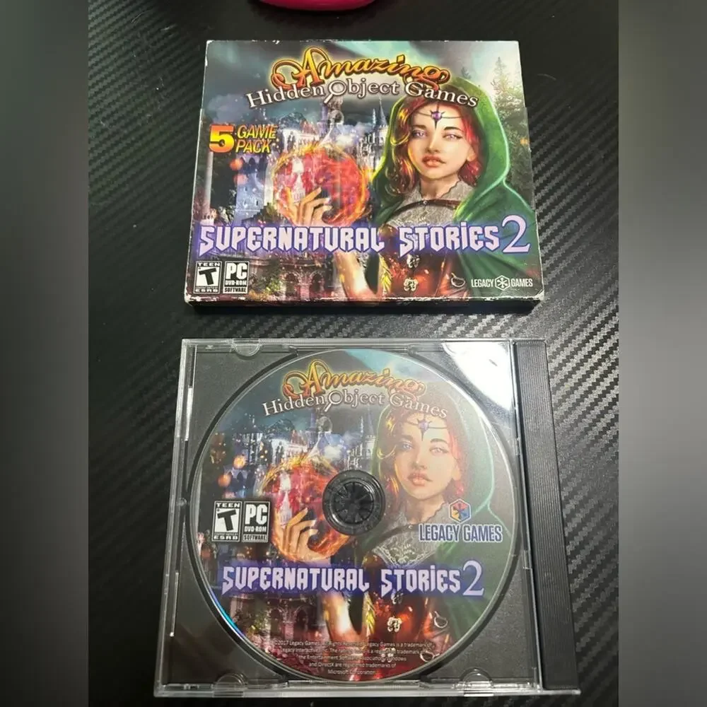 PC DVD game- hidden objects supernatural stories 2- rated teen puzzle